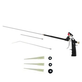 One Foam Gun three sizes of stainless steel spray gun extension nozzles 1 each, with 3 small-diameter plastic nozzles included
