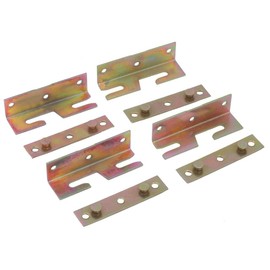 Bed Hinges Bed Rail Bracket Screw Mount Snap Connector Bed Rail Hooks 4pcs