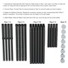 Aglaiprty 10-Foot Dust Barrier Poles Kit - (Pack of 4)