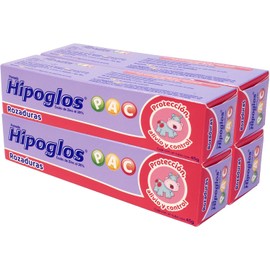 Hipoglos Pomada Protectora PAC 4 Pack Tubos (45gr) para Bebé, Alivia Rozaduras y Crea Barrera Protectora