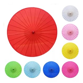KFMX Paraguas Sombrilla China Japonesa Bambu Tela 85 Cm