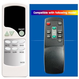XINJISHIMIN Replacement Remote Control for Altec Lansing ADA880/ADA885 THX Digital Speaker System, C124033001D04(GAO35)