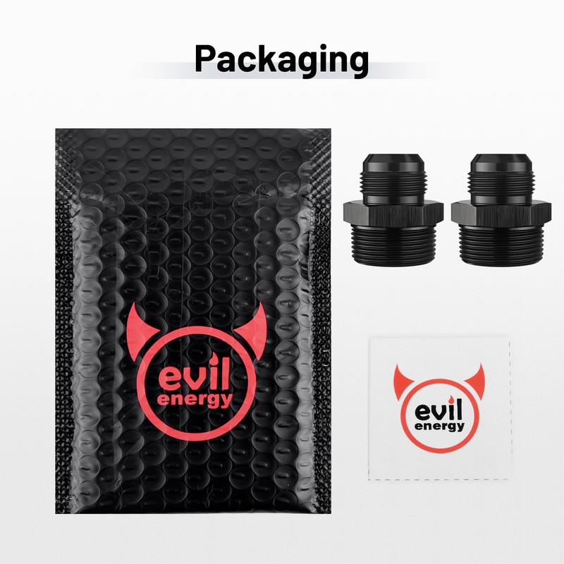 EVIL ENERGY 16AN Male Flare to 1-1/4" NPT Pipe Fitting