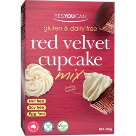 YesYouCan Red Velvet Cupcake Mix GF 450g