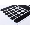 (fesley) Bicycle Protective Sticker Frame Protector Sticker Transparent Black