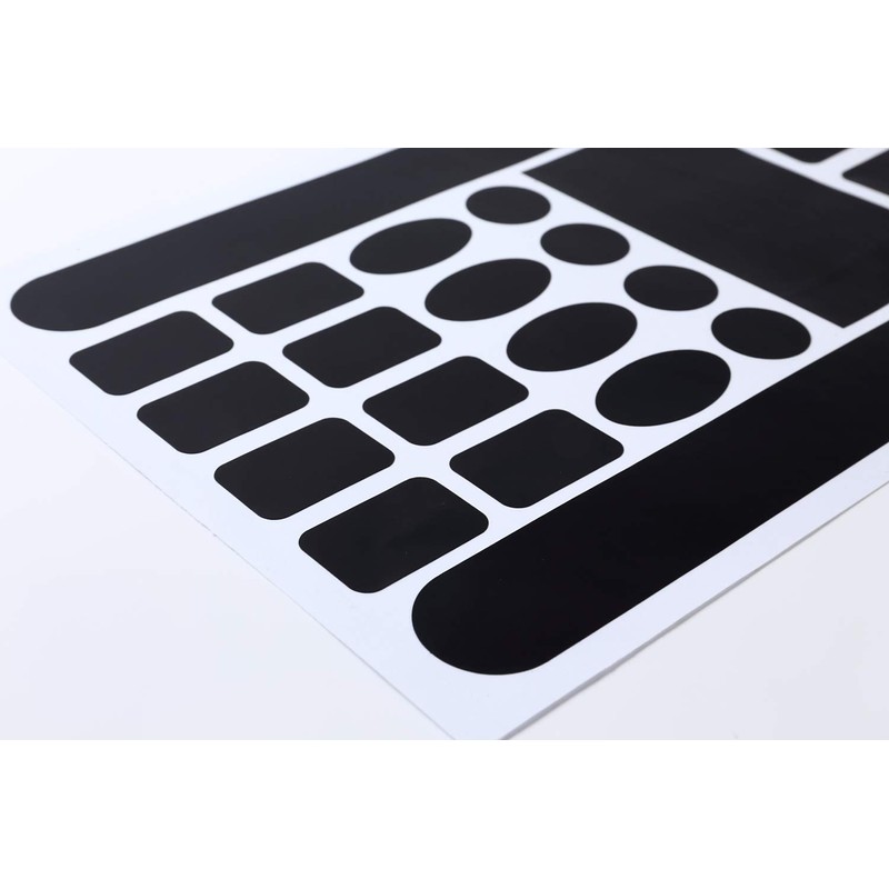 (fesley) Bicycle Protective Sticker Frame Protector Sticker Transparent Black