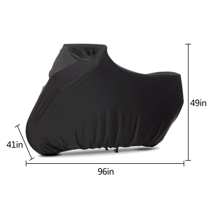 WinPower Indoor Motorcycle Cover Velvet Stretch Elastic Dust-Proof Scratch-Proof Covers