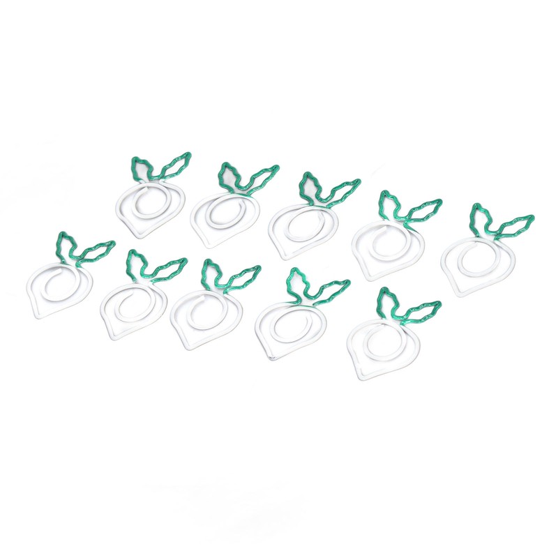 100 Pcs Shaped Paper Clips 2 Color Metal Material Light