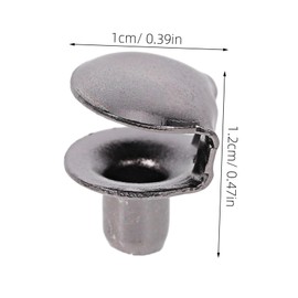 Gatuida Metal Shoelace Hooks 10pcs Boot Lace Buckles for Diy Hiking Camping Outdoor Sports Accessories