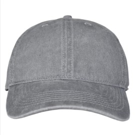YEANIY Vintage Washed Cotton Plain Baseball Caps Adjustable Unstructured Soft Blank Casual Dad Ball Hats for Men Women-Grey