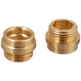 Danco 30006E Faucet Bibb Seat, For Use With Central and Rheum Faucets, NO 7, 1/2-24 Threaded, Brass, Plated