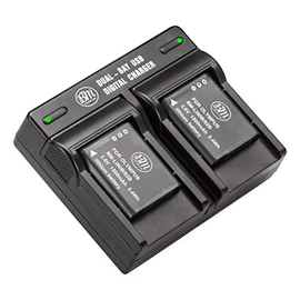 BM Premium 2 LI-90B, LI-92B Batteries and Dual Battery Charger for Olympus Tough TG-6, TG-5, TG-Tracker, Tough SH-1, SH-2, SP100 IHS, Tough TG-1 iHS, TG-2 iHS, TG-3, TG-4, SH-50, SH-60, XZ-2 iHS