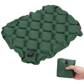 Fjquamitix Inflatable Seat Cushion Lightweight Stadium Seat Pad Travel Air Seat Cushion for Hiking Office Airplane Stadium Car (Green)