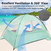 WhiteFang Beach Tent Anti-UV Portable Sun Shade Shelter for 3