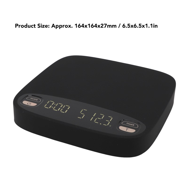 Coffee Scale Highly Accurate Touch Invisible Screen Maximum Weighing Capacity