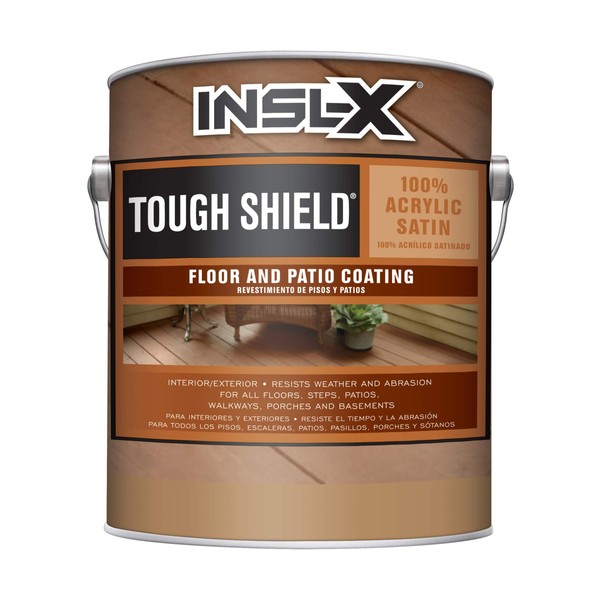 INSL-X Tough Shield Floor and Patio Paint, Saddle Brown, 1 Gallon, 128 Fl Oz (Pack of 1)