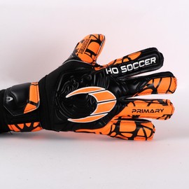 HO Soccer Primary Protek FL AXIAL Orange Goalkeeper Gloves, Unisex, Kids, Orange/Black, 3