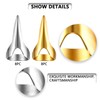 18PCS Stitch Tool for Braids, Hair Parting Nails Hair Parting