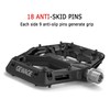 Mountain Bike Pedals - 9/16" Nylon Fiber Bicycle Flat Pedals