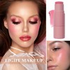 Cream Blush Stick with Brush and Makeup Sponge,Waterproof Multi Cream