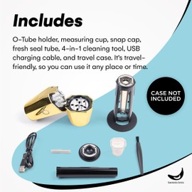 Banana Bros OTTO Electric Smart Spice Grinder - Automatic Herb Grinder with Smart Technology - Rechargeable via USB - Portable Milling for Dry Herbs and Spices - Gold - No Carrying Case