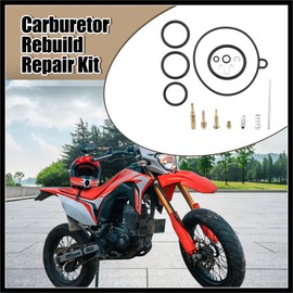 Hihaha 1 Set Carburetor Repair Rebuild Repair Parts Replacement for Honda CRF70 CRF70F Xr70 XR70R Durable Material