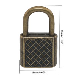 FMHXG 6PCS Zinc Alloy Mesh Locks Bags Stationery Locks Antique Bronze Vintage Style Mini Square Padlocks for Jewellery Boxes Toy Boxes Storage Boxes Drawers Closets Handbags