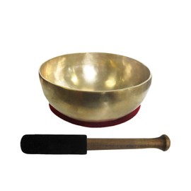 70221-0 Therapeutic Universal Sound Bowl Approx. 250 g 10-11 cm Handmade Nepal Sound Massage Set Sound Therapy + Relaxation + Meditation with Cushion and Clapper