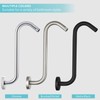 Nuodan Shower Head Extension Arm with Flange, S Shaped High