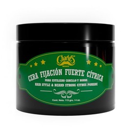 Charle's - Cera Para Cabello Fijación Fuerte Cítrica 113g, Terminado Brillante, Hidrosoluble