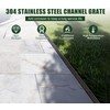 Natotela Slot Channel Drain with 304 Stainless Steel Grate-39.4Lx6.1Wx8.6H in.