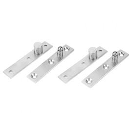 Pack of 2 Revolving Door Hinges, 95 mm Length Door Hinge, Rotatable Hidden Door Hinges, Invisible Hinges, 360° Rotatable Door Hinges, Stainless Steel, Shift Furniture Revolving Door, Pivot Hinge,