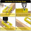 Door Hinge Jig, Hinge Router Template Mortiser Mounting Kit for