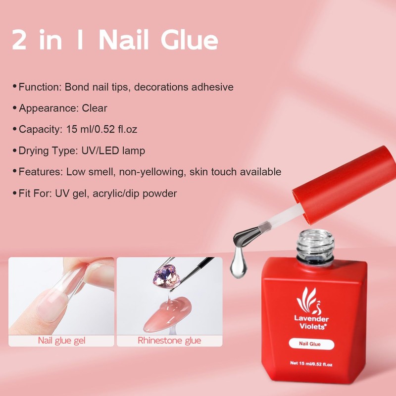 Lavender Violets 15ml Nail Glue A111