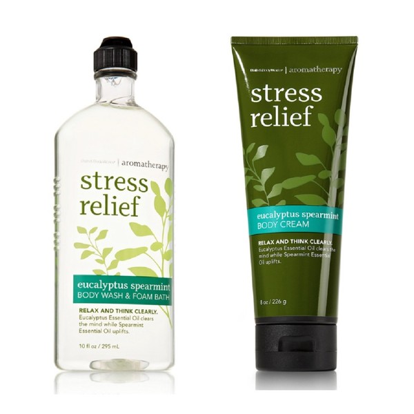 Bath and Bodyworks Stress Relief Eucalyptus Spearmint Gift Set