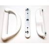 Sliding Patio Door Handle Set for Milgard, White (Locking)