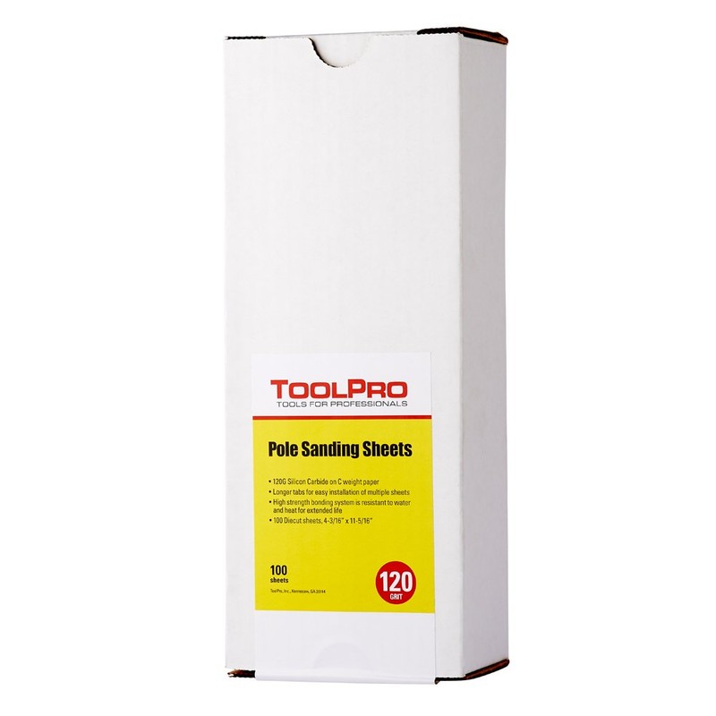 TOOLPRO 120-C Grit Drywall Sanding Sheets (100 Sheets)