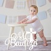 Bucherry Wooden Baby Shower Signage - Mi Bautizo Decorative Sign,