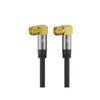 Goobay 70573 SAT Antenna Cable, 135 dB, 4x Shielded, Black,