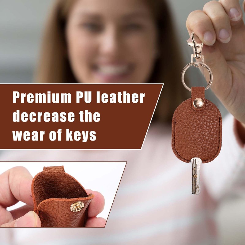 Leather Car Key Sleeve, Broken Car Key Loop Replacement Pu