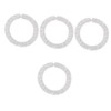 FOMIYES 4pcs Wrist Massager Ring Metal Massage Rings Acupressure Massagers