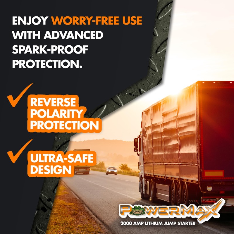 PowerMax 2000 Amp Lithium Jump Starter