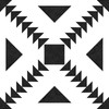 FloorPops Parla Peel & Stick Floor Tiles, Black