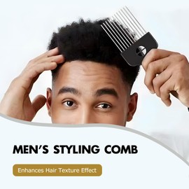 3-Piece Metal Afro Hair Pick Set, Fist Design Wide-Tooth Combs for Men & Women, Perfect for Natural Curly Afro Hair, Essential Hairdressing Styling Tool for Hair Care and Styling.