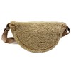 Small Teddy Fur Crossbody Bum Bag Unisex Belt Bag Shoulder