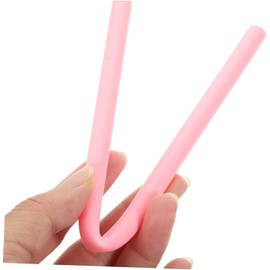 Hemobllo Pajillas de Silicona Reutilizables con Cepillos para Limpiar Flexibles y para Bebidas Frías y Calientes Vasos Tazas y Botellas