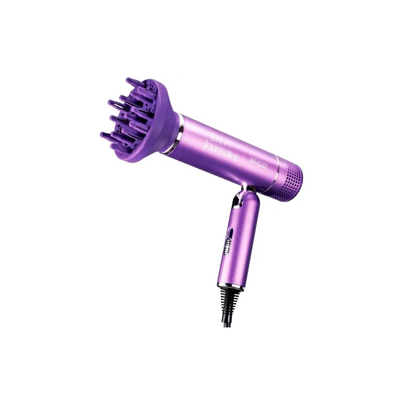 Secadora De Cabello Con Difusor Plegable Tourmaline Timco Violeta