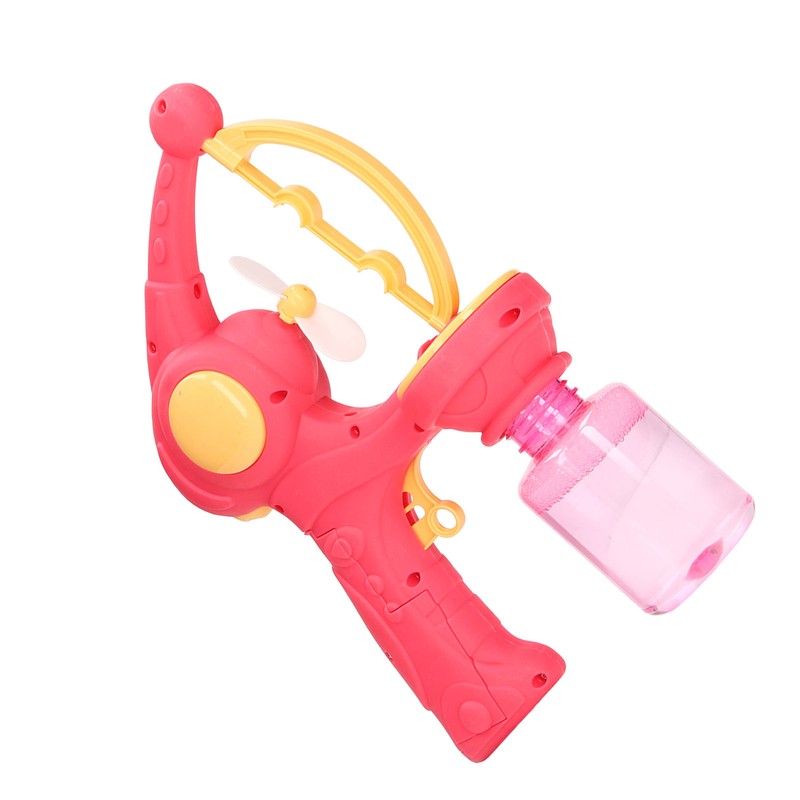 Bubble Gun Automatic Convenient Handle Battery Powered Interesting Fan Function