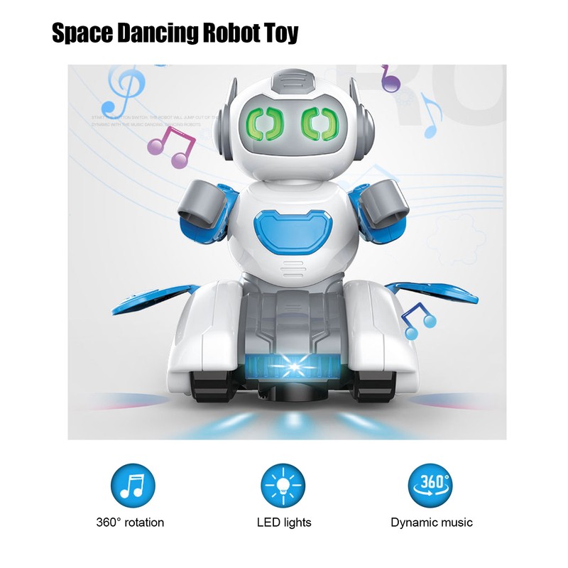 Dancing Robot Toy 360° Rotation with Cool Light Music Model