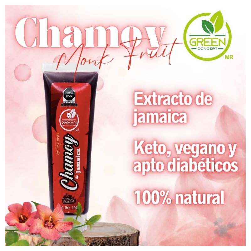 Green Concept Chamoy De Jamaica Con Monk Fruit y Stevia/Pack
